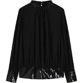 Bonprix Blouse van fijne tule met pailletten maat 52