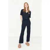Trendyol Vrouwelijk Kraag Pyjama Set 2 pak