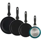 Wellhome 16/20/24/28 Cm Koekenpan Set 4 Stukken