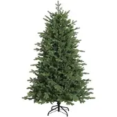 vidaXL Kunstmatige Hinged Kerstboom 180 cm PVC en Metaal Groen