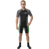 Abysstar Surf 2.5 Mm Short Sleeve Shorty Met Rits Aan De Voorkant