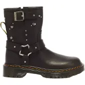 Dr. Martens Genaya Hs J leren enkelboots met profielzool en studs - zwart Meisjes Leer - maat 30