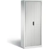 C+P Omnispace rolluikkast, 5 OH, afsluitbaar, B 800 x D 420 x H 1980 mm, staal/kunststof, lichtgrijs