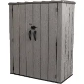 Lifetime verticale opbergschuur ruw gezaagd, opbergschuur ruw gezaagd 60209 - 1500 l, weerbestendig