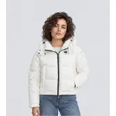 Blauer Dames Witte gewatteerde Gloria-jas (S), Casual, Polyamide 26WBLDC02071