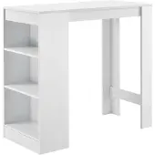 En.casa Bartafel met 3 planken 110x50x103 cm wit
