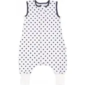 Jukki Babyslaapzak met Broekspijpen - Navy Blue Stars - 75cm