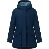 Regatta Vallina geïsoleerde, waterdichte jas voor kinderen (Navy/Dusky blauw)