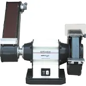 Optimum GU20S Werkbankslijper 200 mm 600 Watt met slijpsteen en slijpband