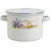 Koko Młyn Traditionele Emaille Pan 2.1L - Wit