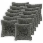 vidaXL Kussen 12 st HEERLEN Lichtgroen 50 x 50 cm PV Fleece