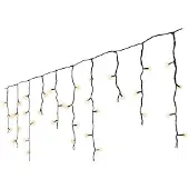 Kaemingk Led Icicle 11 meter 259 LED zwart/soft gold Lumineo