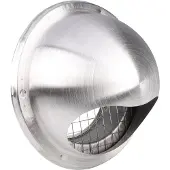 Starx Buitenrooster | | Ø 150 mm (Bol, Gaas, RVS, Zilver)