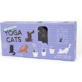 Gift Republic Mini Plant Pot Markers Yoga Katten Nieuwigheid Tuin Ornament