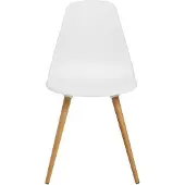 Topstar T 2020 kuipstoel, 4-poot, desinfectiebestendig, zonder armleuningen, wit/beuken