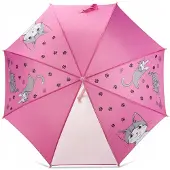 Blue Collection Kinderparaplu MIAU - Roze met Kattenprint