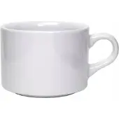 Lubiana Ameryka Kop en Schotel 230ml Wit Porselein