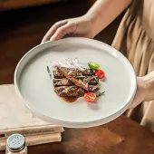 ZELLERFELD WITTE Ring Dinerborden Set - 6 stuks, 26 cm