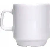 Lubiana Kaszub/Hel Hoge Witte Porseleinen Kop 200ml Stapelbaar