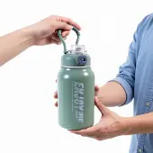 AGA Thermos 800ml Groen RVS | Dubbelwandig, Lekvrij, Draagbaar