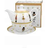 Duo Theeservies 'Tea for One' Kerstballerina - Porselein