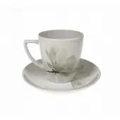 Lubiana Beata Mokkakopje met schotel, 200 ml, 14 cm, Magnolia