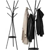 Memflow Stabiele Kapstok Boom met Plank - Zwart Metaal - 178cm