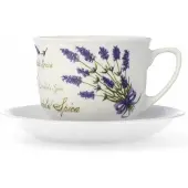 Lubiana Wiedeń Koffiekop & Schotel 300ml - Lavendel
