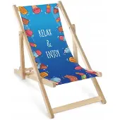 AllBags Houten Kinderligstoel RELAX & ENJOY - Comfort & Stijl voor Buiten
