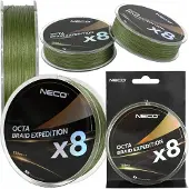 Neco Octa Braid Expeditie x8 Vislijn 150m 0.30mm Groen 30.7kg