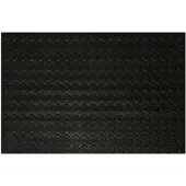 Perfect Home Antislip rubberen mat opgerold - Zwart, 120 cm breed, muntpatroon