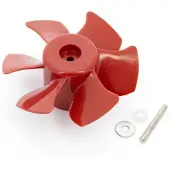 VETUS 6 Blade Prop Bow4012 Set 136 Mm Transparant,Rood