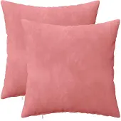 vidaXL Kussen met kussen HEERLEN 2 st Roze fluweel