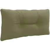 vidaXL Rugkussen PUTTEN 100% Polyester Olijfgroen 70 x 40 x 10 cm