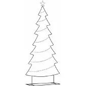 vidaXL Metalen kerstboom met standaard Zwart 210 cm Staal
