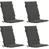 vidaXL Kussen voor stoel met hoge rug GEMERT 4 st 100% Polyester