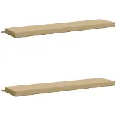 vidaXL Bankkussens SOEST 2 st 100% Polyester Beige 170 x 40 x 8 cm