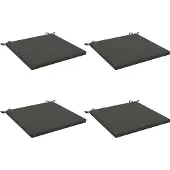 vidaXL Zitkussens SOEST 4 st 100% Polyester Antraciet 70 x 70 x 3 cm