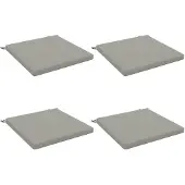 vidaXL Zitkussens SOEST 4 st 100% Polyester Grijs 80 x 80 x 5 cm
