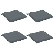 vidaXL Zitkussens SOEST 4 st 100% Polyester Blauw 45 x 45 x 5 cm