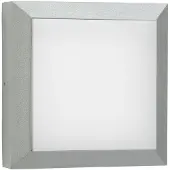 Albert Vierkante wandlamp buiten Parel 32cm-grijs