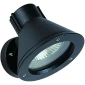 ALBERT LEUCHTEN Wandspot 643S, zwart, IP54, E27, aluminium, draaibaar WANDSTRAHLER, dimbaar, zwart, Aluminium, Modern, buitenlamp