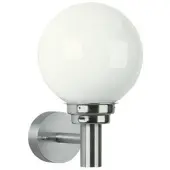 ALBERT LEUCHTEN Wandlamp buiten AWL, dimbaar, alu / grijs / zink, Roestvrij staal