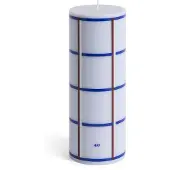 HAY Column Kaars Light Blue, Blue, Bordeaux & Silver | Medium