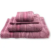 Pip studio Jasmin Jacquard Handdoek Licht roze 55x100 cm