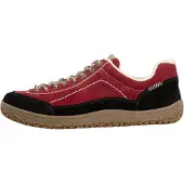 Rieker leren veterschoen voor dames, rood – extra breed