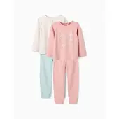 Zippy Zkgun0101 Pyjama Met Lange Mouwen 2 Eenheden Roze 6-7 Years Meisje