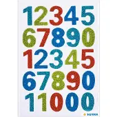 Herma Stickers Cijfers, glittery - 10 stuks
