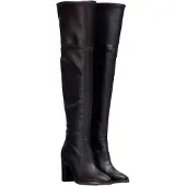 Wonders Dames Leren Laarzen Isabella Zwart (41), Leer, 5 tot 8 cm, Geen M-5146_5098_5792