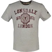Lonsdale Shirt 'Murrister' donkerbruin / grijs gemêleerd